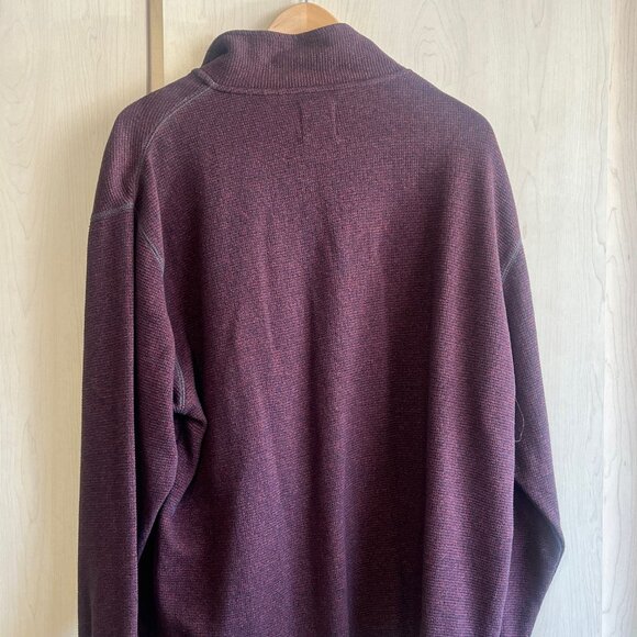 Red Head Brand Sweater Mens Size‎ 2XL Maroon Red 1/4 Zip Pullover Long Sleeve - Picture 4 of 6